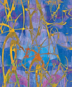 Tourmaline Wallpaper by Simcox • Color Lilac • Abstract Wallpaper • insitu