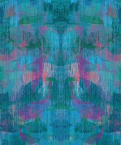 Camoufleur Wallpaper • Midnight • Blue Purple Wallpaper • Abstract Wallpaper swatch