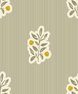 Piper,Nooooo Wallpaper | Colourway: Olive & Yellow | Anything But Basic Collection | Gray Benko x Milton&King | Swatch
