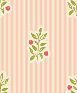 Piper,Nooooo Wallpaper | Colourway: Peach & Pink | Anything But Basic Collection | Gray Benko x Milton&King | Swatch