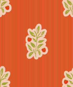 Piper,Nooooo Wallpaper | Colourway: Tangerine | Anything But Basic Collection | Gray Benko x Milton&King | Swatch
