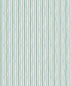 Can’t Keep It Straight Wallpaper | Colourway: Blue & Green | Anything But Basic Collection | Gray Benko x Milton&King | Swatch
