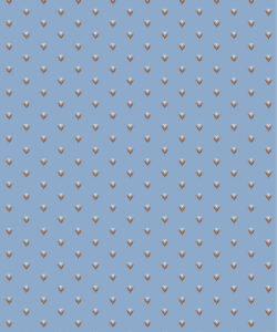 Nana’s Kitchen Wallpaper | Colourway: Periwinkle & Brown | Anything But Basic Collection | Gray Benko x Milton&King | Swatch