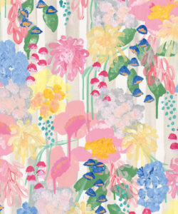 Tea Room Mural | Tender Brushstrokes Collection | Tiff Manuell | Swatch