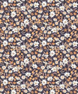 Flannel Flowers Wallpaper • Charcoal • Swatch