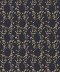 Astrantia Wallpaper • Hackney & Co. • Navy • Swatch