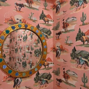 Frontier Wallpaper - Colourway: Dusty - Instagram Image - Home Page